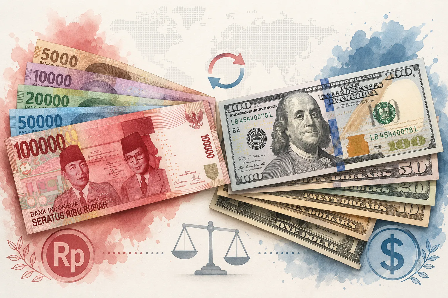 Dolar AS Melemah, Rupiah Tancap Gas hingga 129 Poin