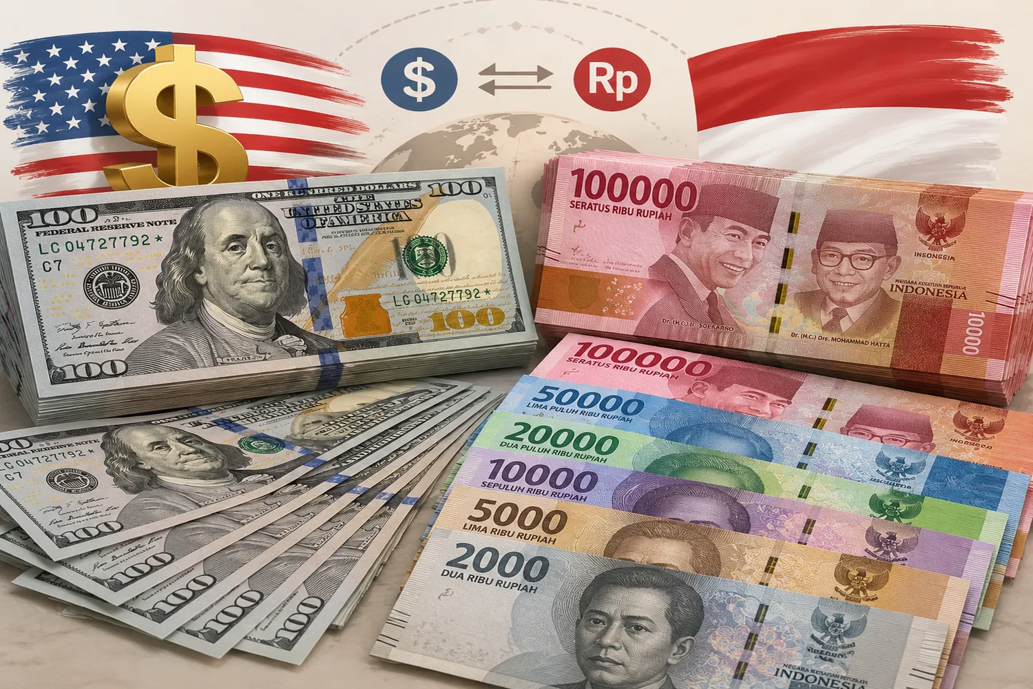 Dolar Hari Ini Masih Perkasa, Rupiah Sulit Bangkit