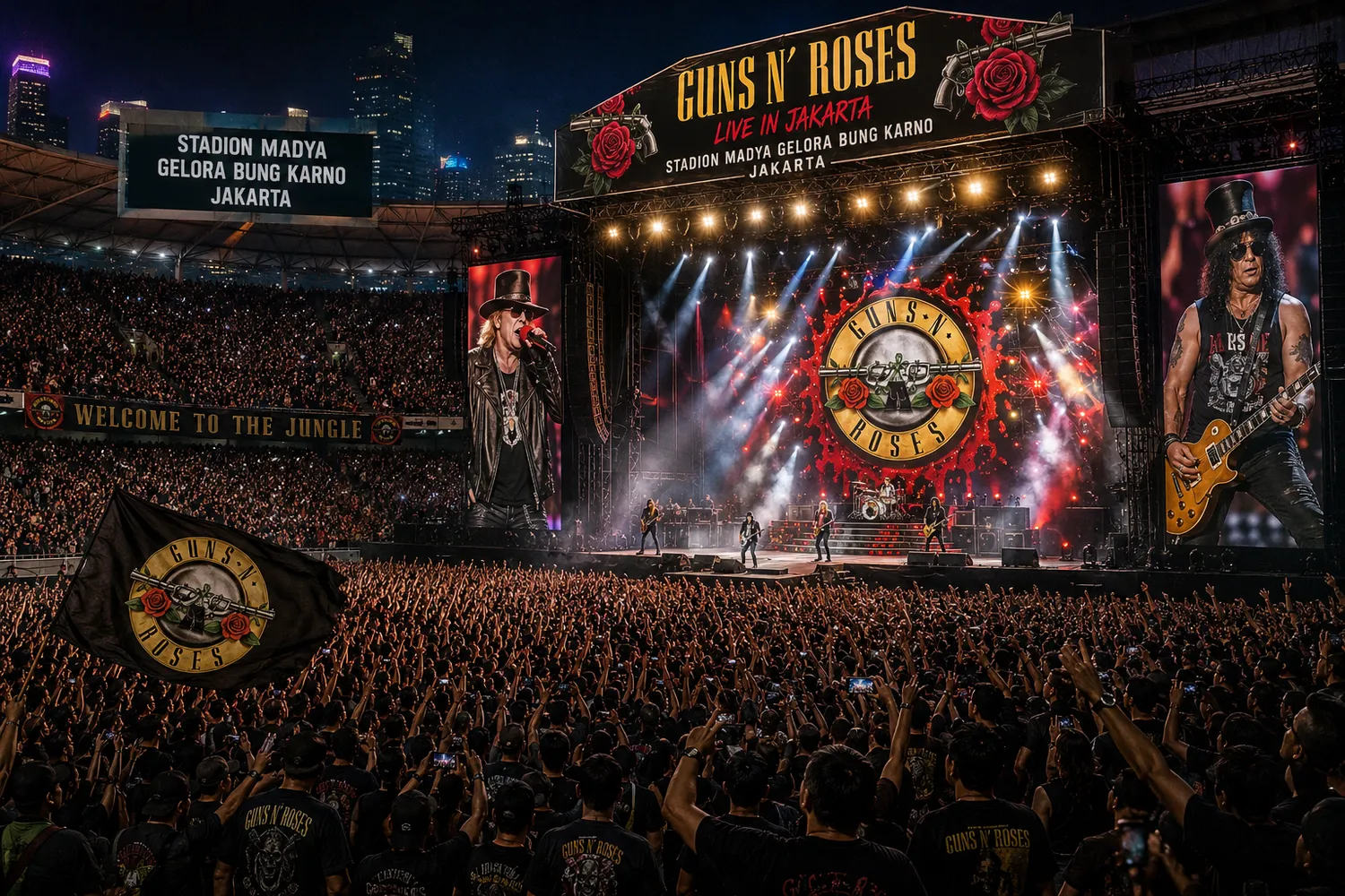 Guns N' Roses Akan Menggebrak Jakarta, Ini Jadwalnya!