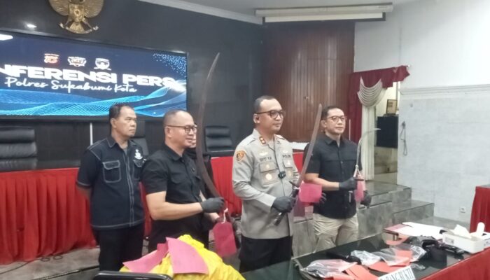 Polresta Sukabumi Tangkap Dua Pelaku Pengeroyokan Suporter Bola di Cisaat
