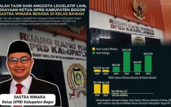 Kalah 'Tajir' Tapi Paling Stabil, Potret Harta Kekayaan Ketua DPRD Kabupaten Bogor Sastra Winara Paling Miskin 3 Kalah 'Tajir' Tapi Paling Stabil, Potret Harta Kekayaan Ketua DPRD Kabupaten Bogor Sastra Winara Paling Miskin PenaKu.ID - Laporan Harta Kekayaan Penyelenggara Negara (LHKPN) periode 2024–2025
