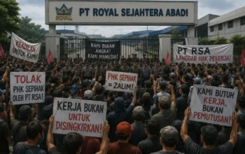 PT Royal Sejahtera Abadi Dikepung Warga Cibacang Bandung Barat