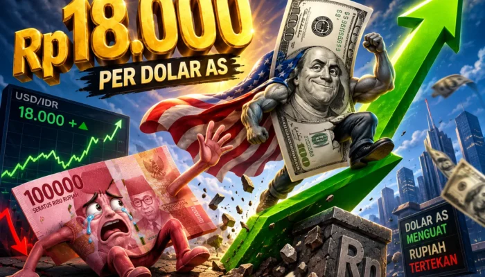 Rupiah Berada di Kisaran Rp18.000, Dolar Masih Kokoh