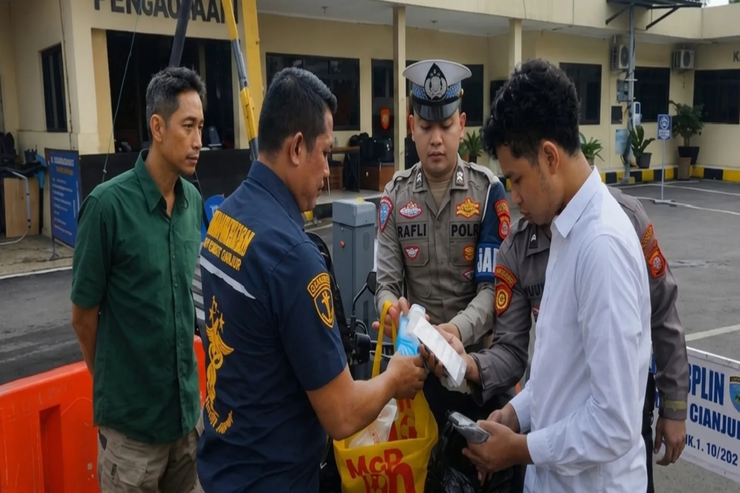 Terjaring Razia Pagi, Tiga Pria di Cianjur Diamankan Bersama Ribuan Pil