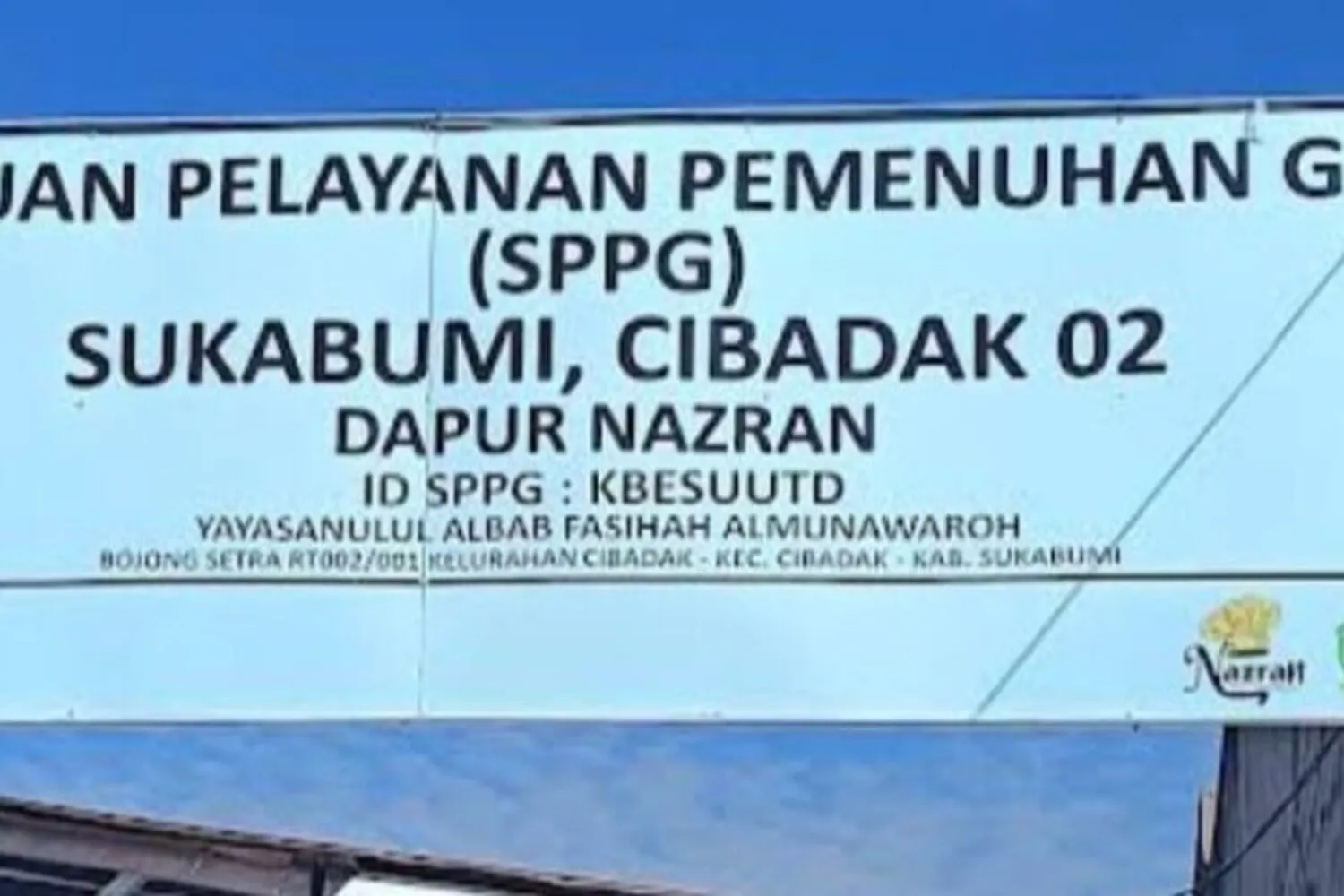 Dugaan Keracunan Siswa SDN Bojongkoneng, BGN Sukabumi Hentikan Sementara Operasional Dapur SPPG Cibadak 02