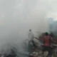 Gudang Rongsok di Parongpong Bandung Barat Kebakaran
