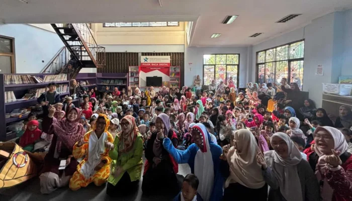 Hari Anak Nasional 2026, Perpustakaan Kota Cimahi Diserbu Ratusan Anak