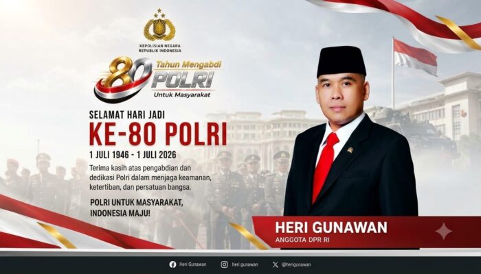 Suara dari Senayan: Heri Gunawan Ucapkan Selamat HUT Bhayangkara ke-80