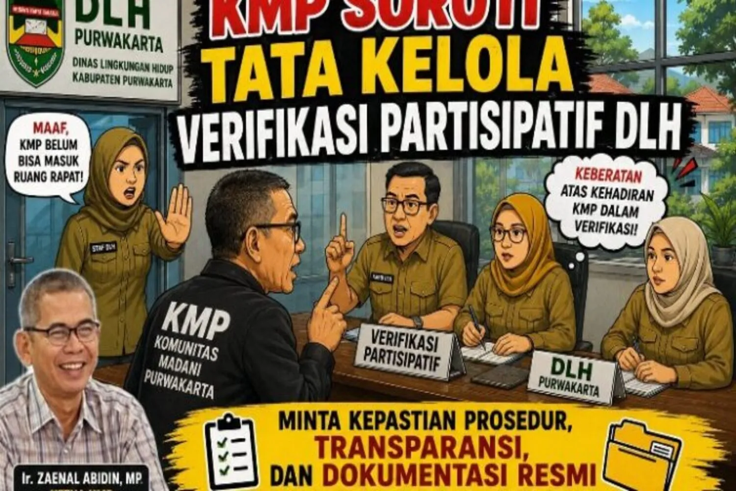 KMP Minta Kepastian Prosedur, Transparansi, dan Dokumentasi Resmi dalam Proses Verifikasi Lingkungan di DLH Purwakarta
