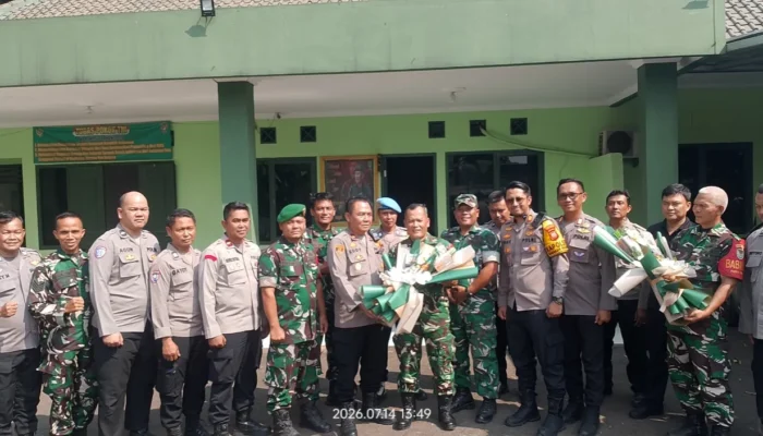 Perkuat Sinergitas TNI-Polri, Polsek Citeureup dan Babakan Madang Gelar Silaturahim Hangat ke Koramil