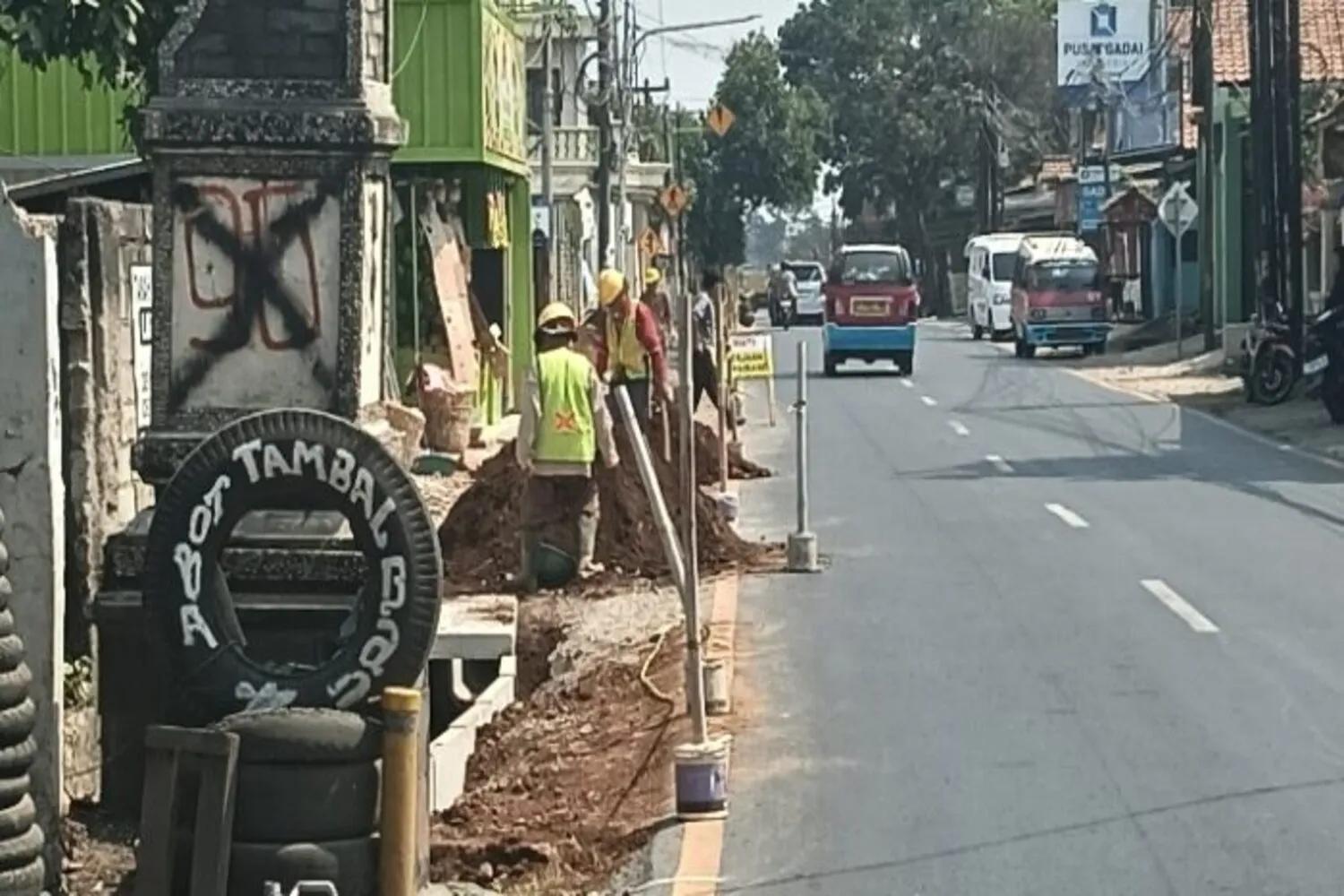 Proyek Galian Drainase di Jalan Maracang Purwakarta Disorot, Diduga Tanpa Papan Proyek ?