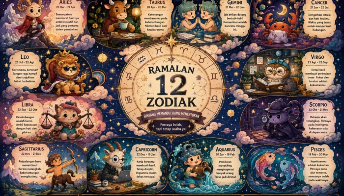 Ramalan Zodiak 12 Juli 2026: Taurus Beruntung, Scorpio Jangan Emosional