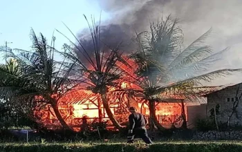 Rumah Kiai dan Ponpes Alfuqon Nurul Bayan di Cianjur Kebakaran
