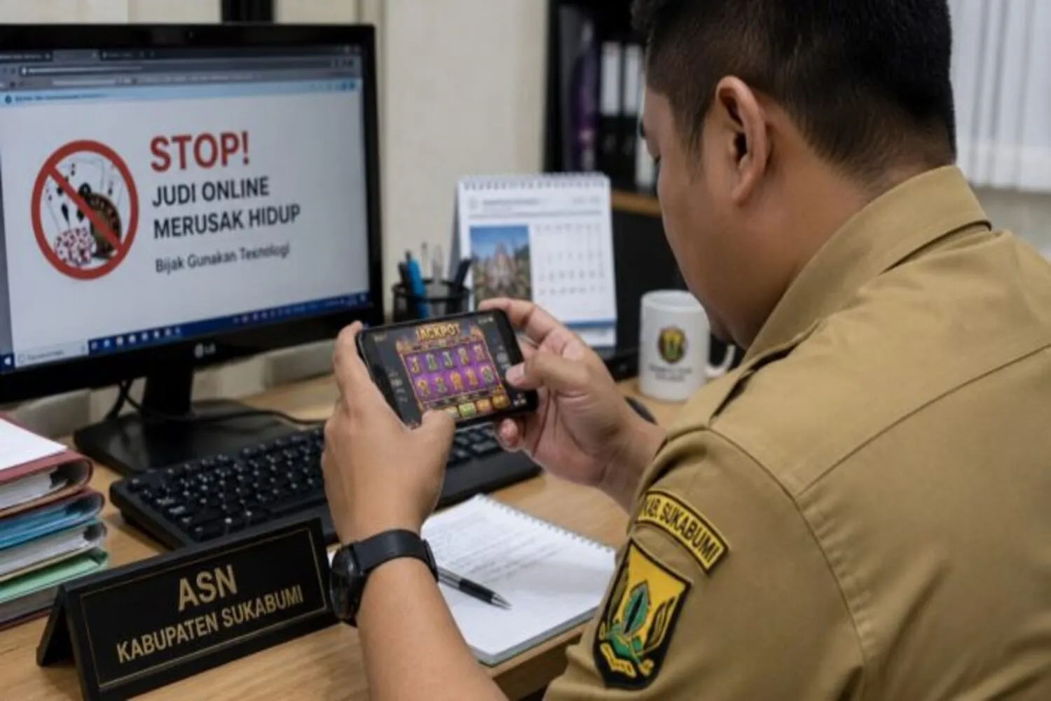 Slot Lagi Seret, BKPSDM Sukabumi Ingatkan ASN: Cari Nafkah Itu Melayani Masyarakat, Bukan Berburu Scatter! 1 Slot Lagi Seret, BKPSDM Sukabumi Ingatkan ASN Cari Nafkah Itu Melayani Masyarakat, Bukan Berburu Scatter!