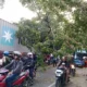Truk Kontainer Tabrak Pohon di Cianjur, Lalu-lintas Lumpuh 1,5 Jam