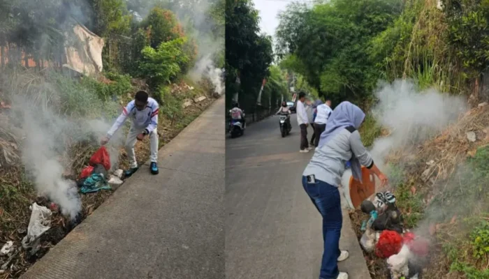 Kades Cimanggis Bojonggede Kabupaten Bogor Naik Pitam Lihat Sampah Liar Menumpuk Lagi
