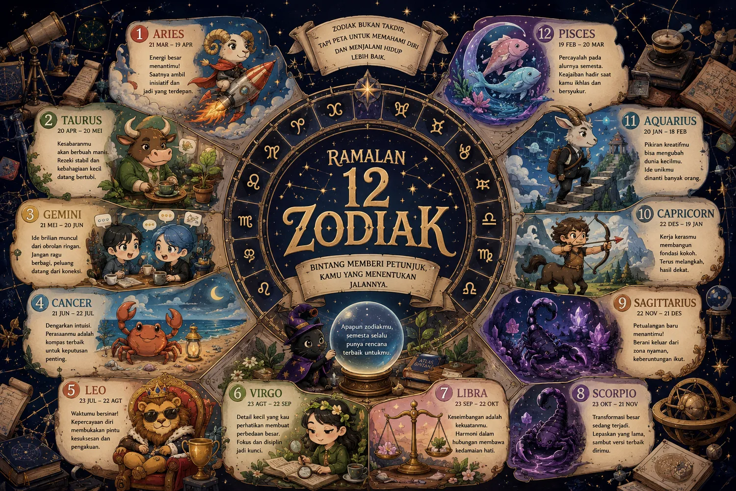 Ramalan Zodiak 4 Agustus 2026: Peluang Besar Menanti 12 Zodiak 1 Ramalan Zodiak 4 Agustus 2026: Peluang Besar Menanti 12 Zodiak