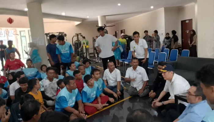 Sambangi NPCI Kabupaten Bogor, Babah Alun Bakar Semangat Atlet Difabel dan Beri Motivasi