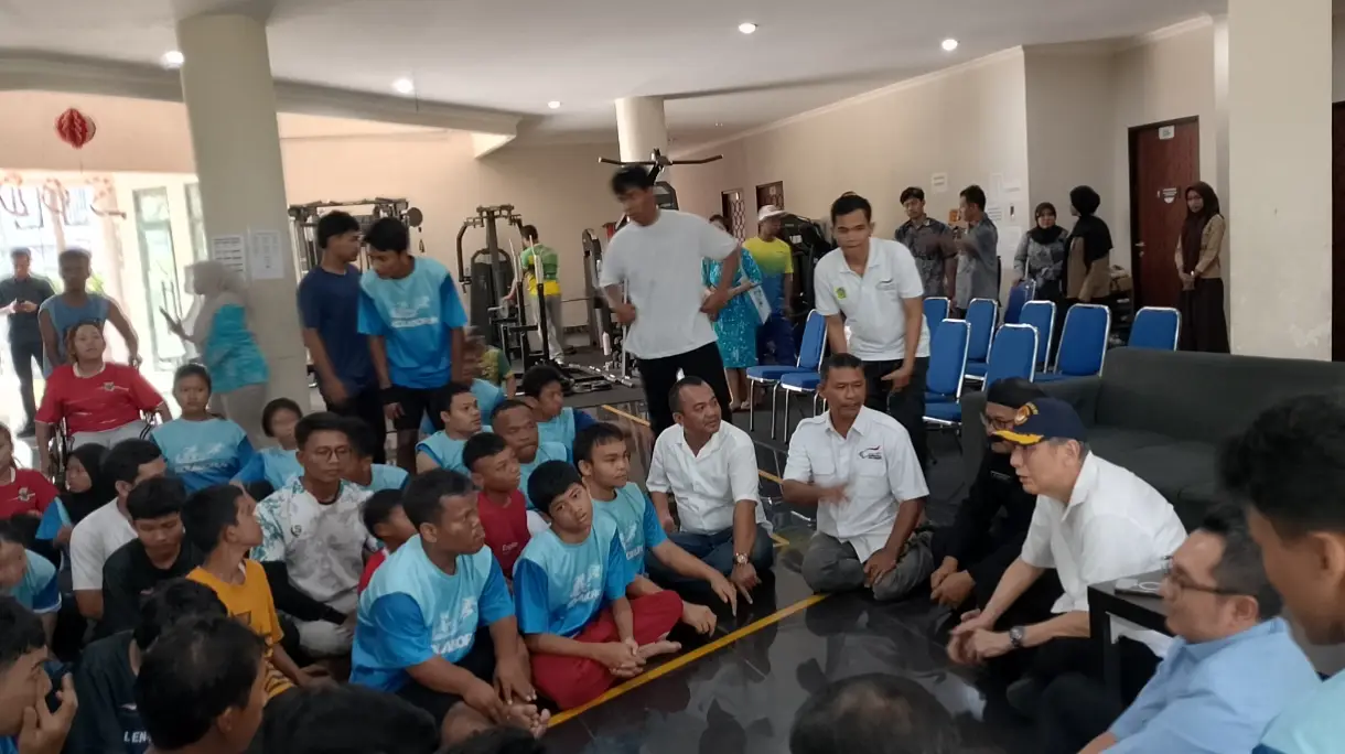 Sambangi NPCI Kabupaten Bogor, Babah Alun Bakar Semangat Atlet Difabel dan Beri Motivasi