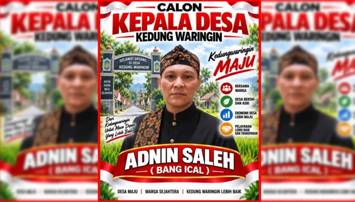 Adnin Saleh Maju Pilkades di Desa Kedungwaringin Bojonggede, Begini Visi Misinya!!