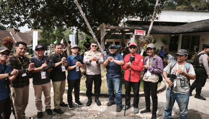 Rajut Kebersamaan, Humas Polda Jabar Rangkul Media Kawal Apel Kebangsaan PUI di Sukabumi