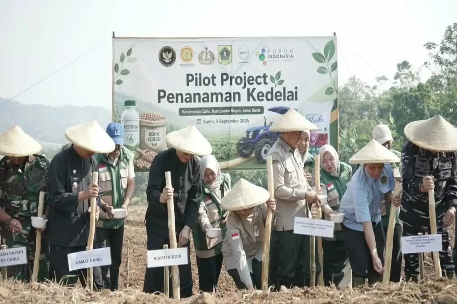 Kedelai Cariu Jadi Pilot Project: Langkah Pemkab Bogor dan TNI Pacu Ketahanan Pangan Hulu-Hilir