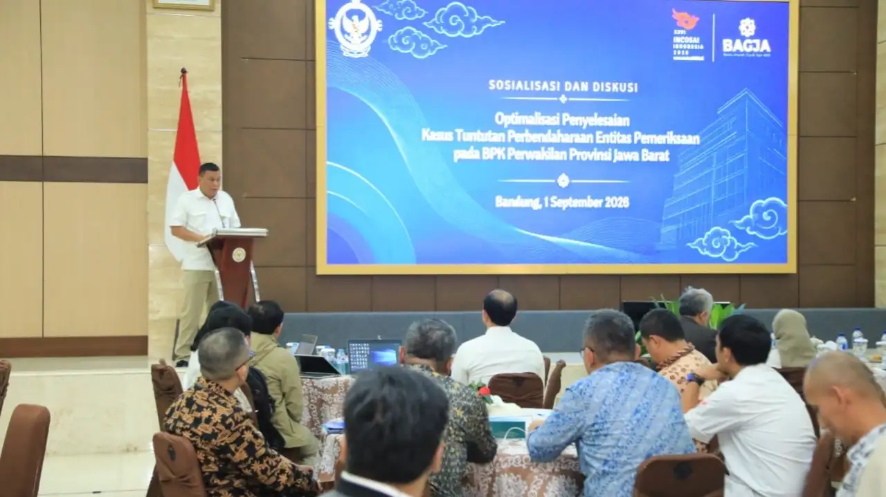 Komitmen Tata Kelola Keuangan, Sekda Kabupaten Bogor Hadiri Sosialisasi Penyelesaian Tuntutan Perbendaharaan