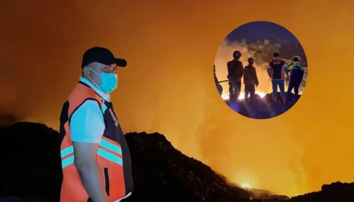 TPAS Galuga Terbakar, Bupati Bogor Turun Langsung ke Lokasi Dini Hari