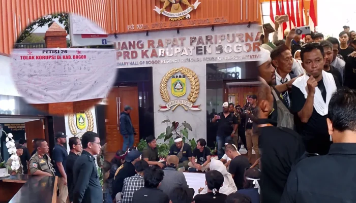 Tak Punya Nyali Perangi Korupsi, Ketua dan Seluruh Anggota DPRD Kabupaten Bogor Memilih Ngumpet dari Massa Petisi 26