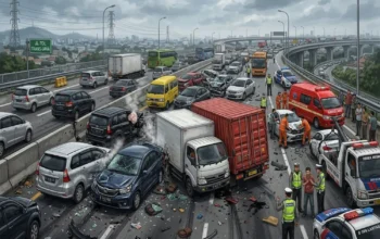 15 Kendaraan Tabrakan Beruntun di Tol Cipularang KM 91