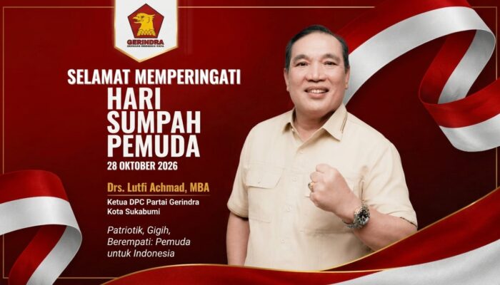Sumpah Pemuda 2026: Ketua DPC Gerindra Kota Sukabumi Dorong Pemuda Jadi Sosok Patriotik dan Berempati