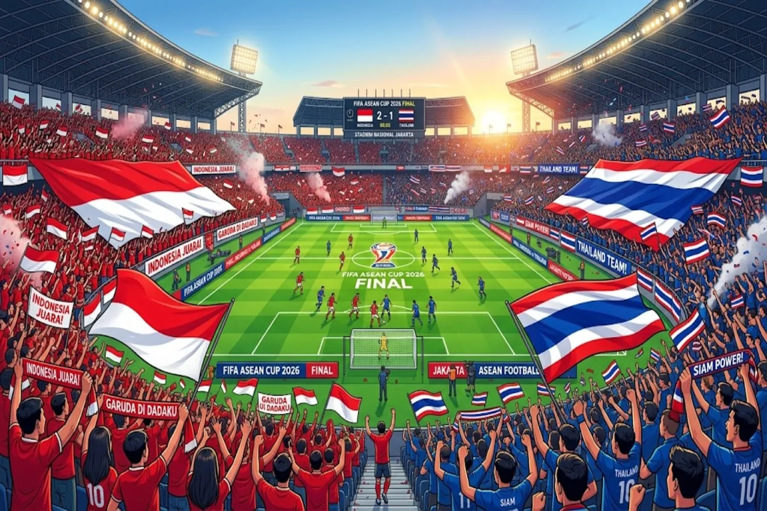 Indonesia vs Thailand: Head to Head dan Peluang Juara ASEAN Cup 2026