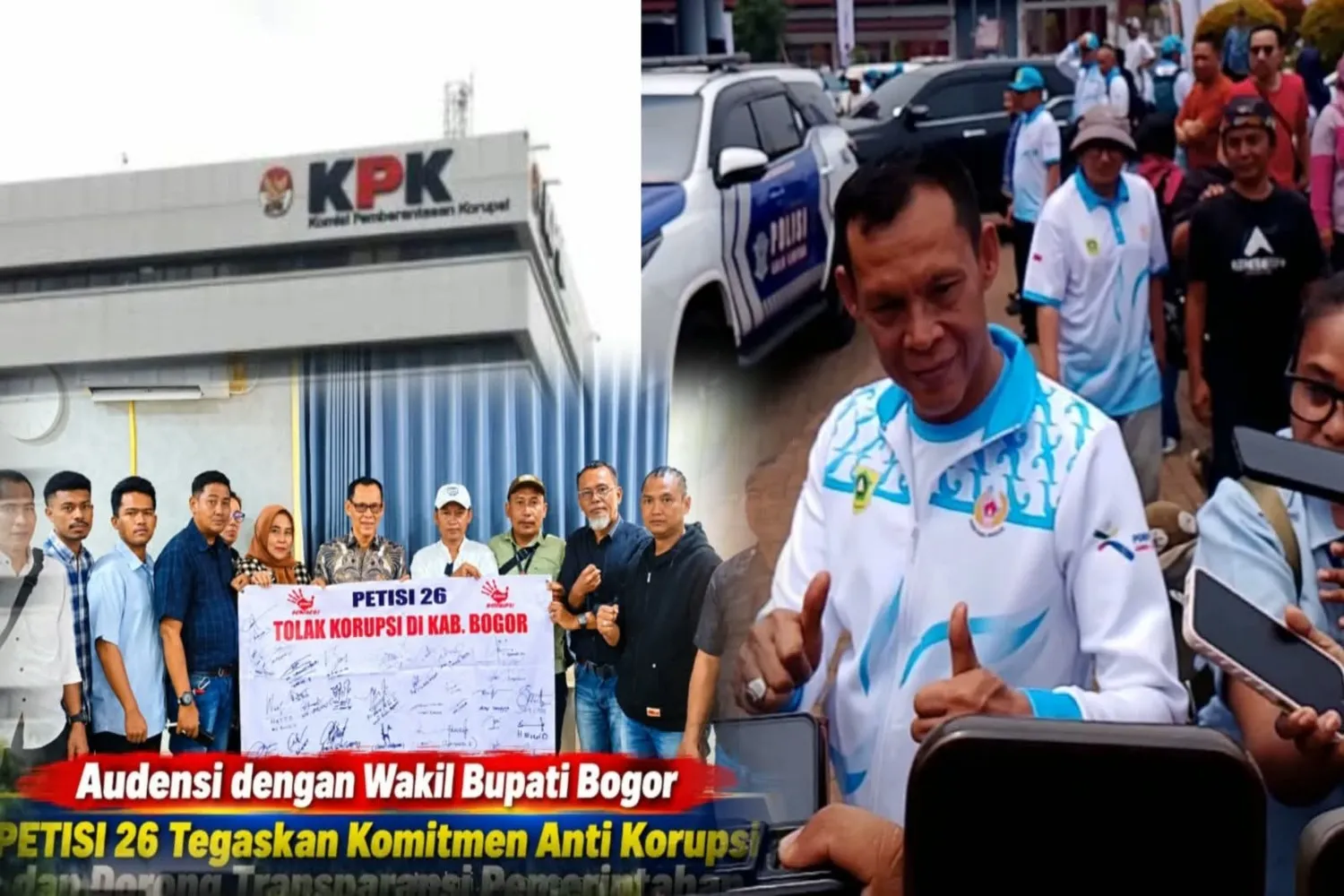 Kontras Sikap Wakil Bupati Bogor Jaro Ade, Semangat Dukung Petisi 26: "Tolak Korupsi" Tapi Absen Saat Dipanggil KPK