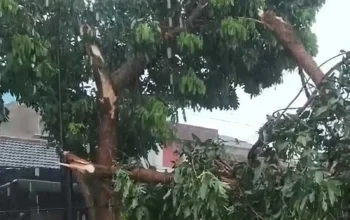 Puting Beliung Terjang Padalarang Bandung Barat, Atap Rumah dan Warung Rusak