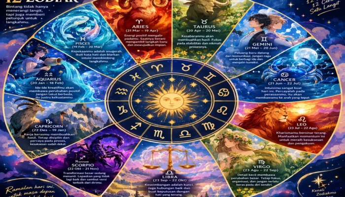 Ramalan 12 Zodiak Hari Ini, 7 Oktober 2026